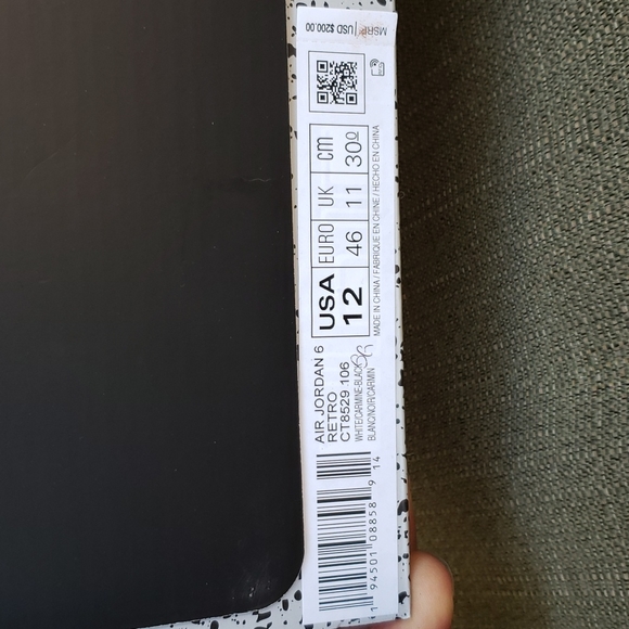 AIR JORDAN 6 CARMINE - Picture 8 of 17